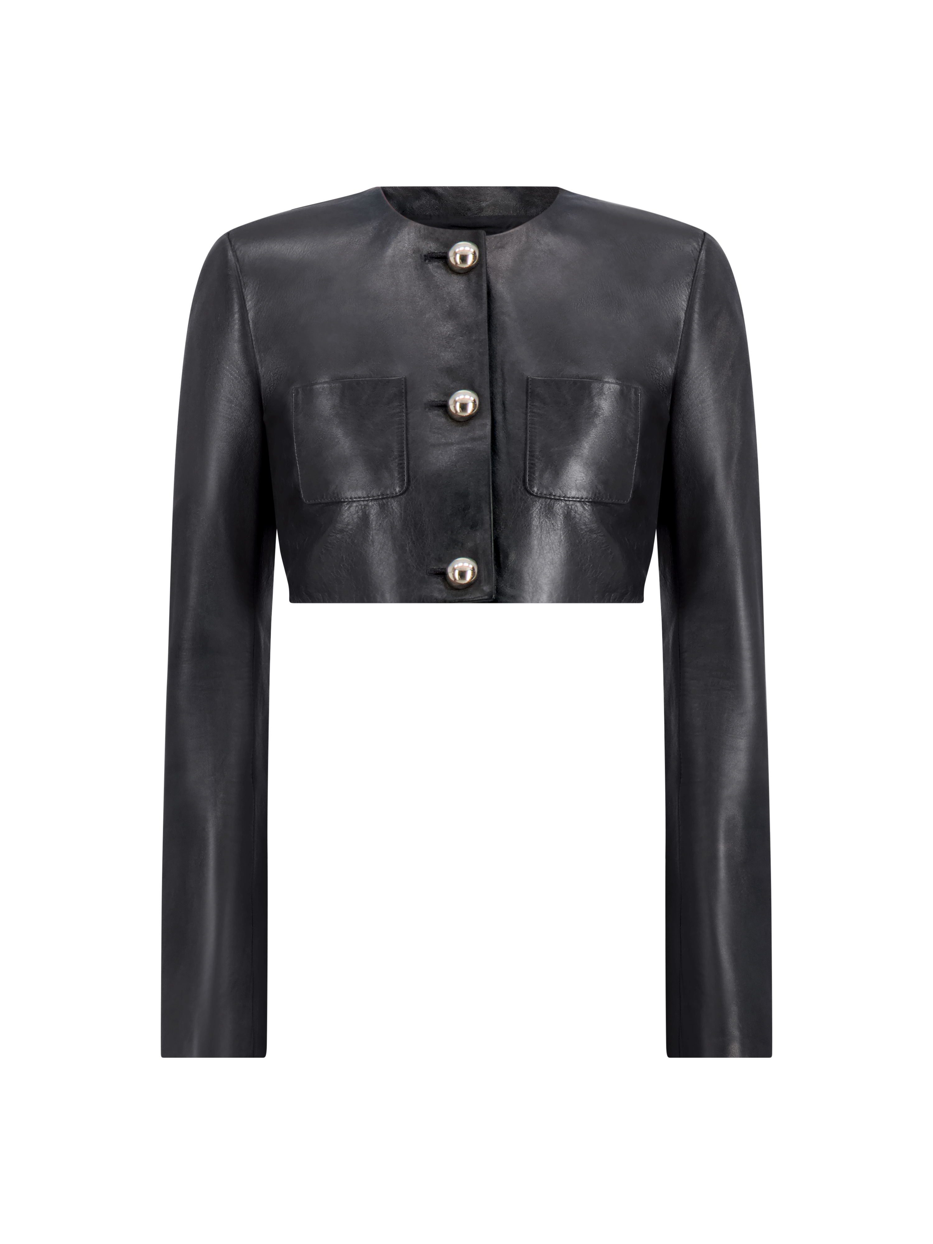 The Loulou Cropped Jacket | Black