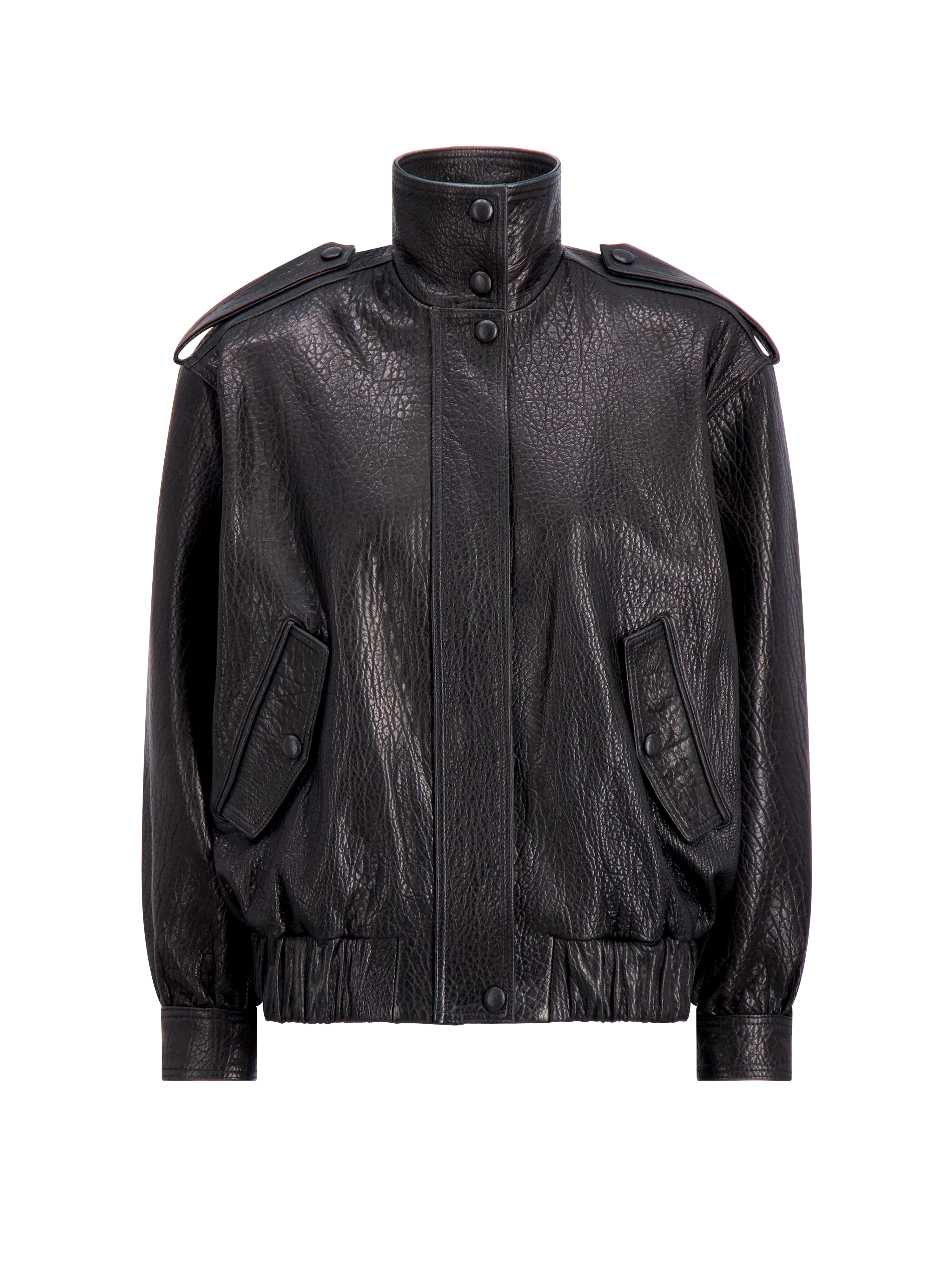 Concord Leather Bomber | Black