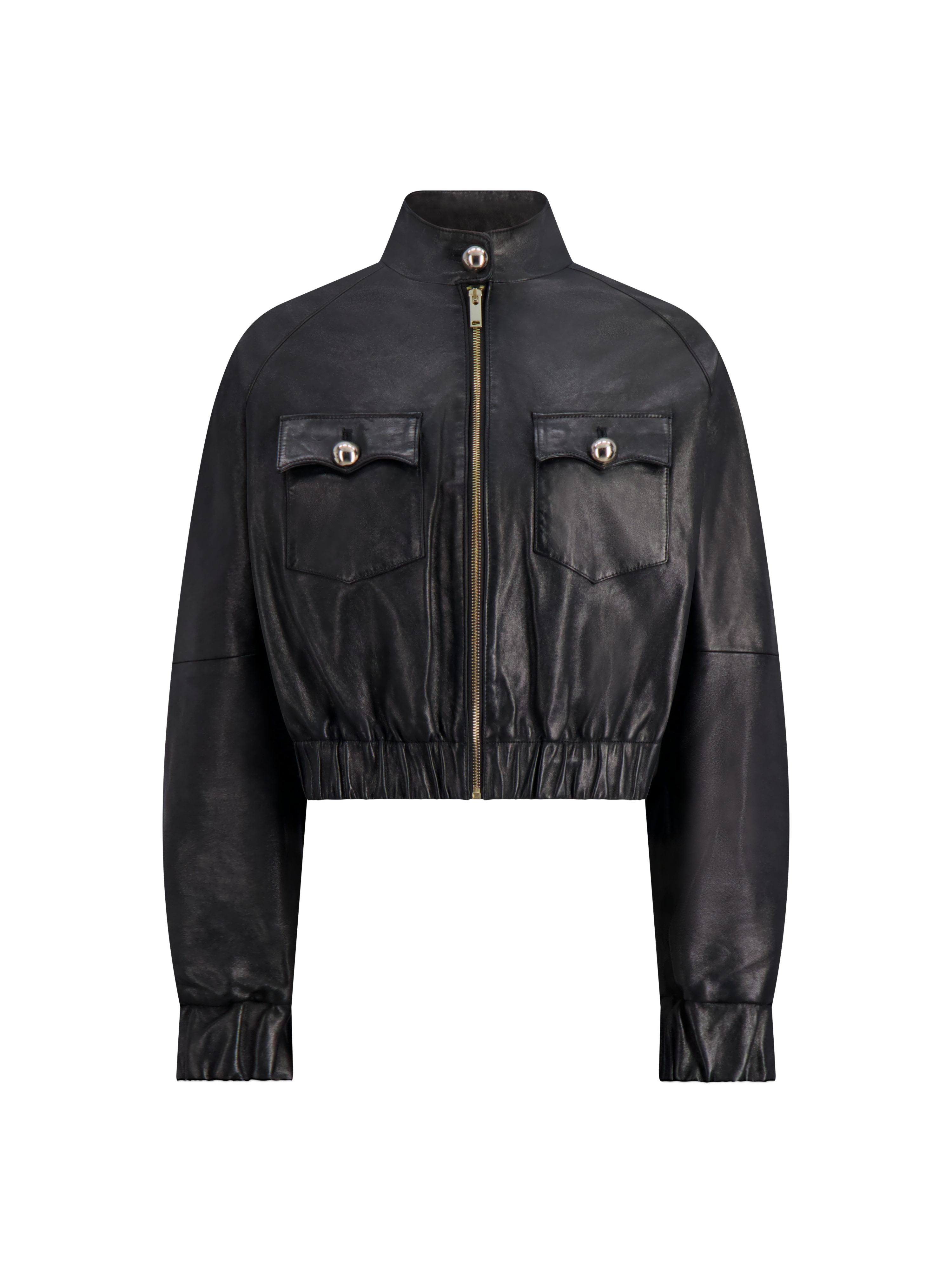 L’Avenue Leather Bomber | Black