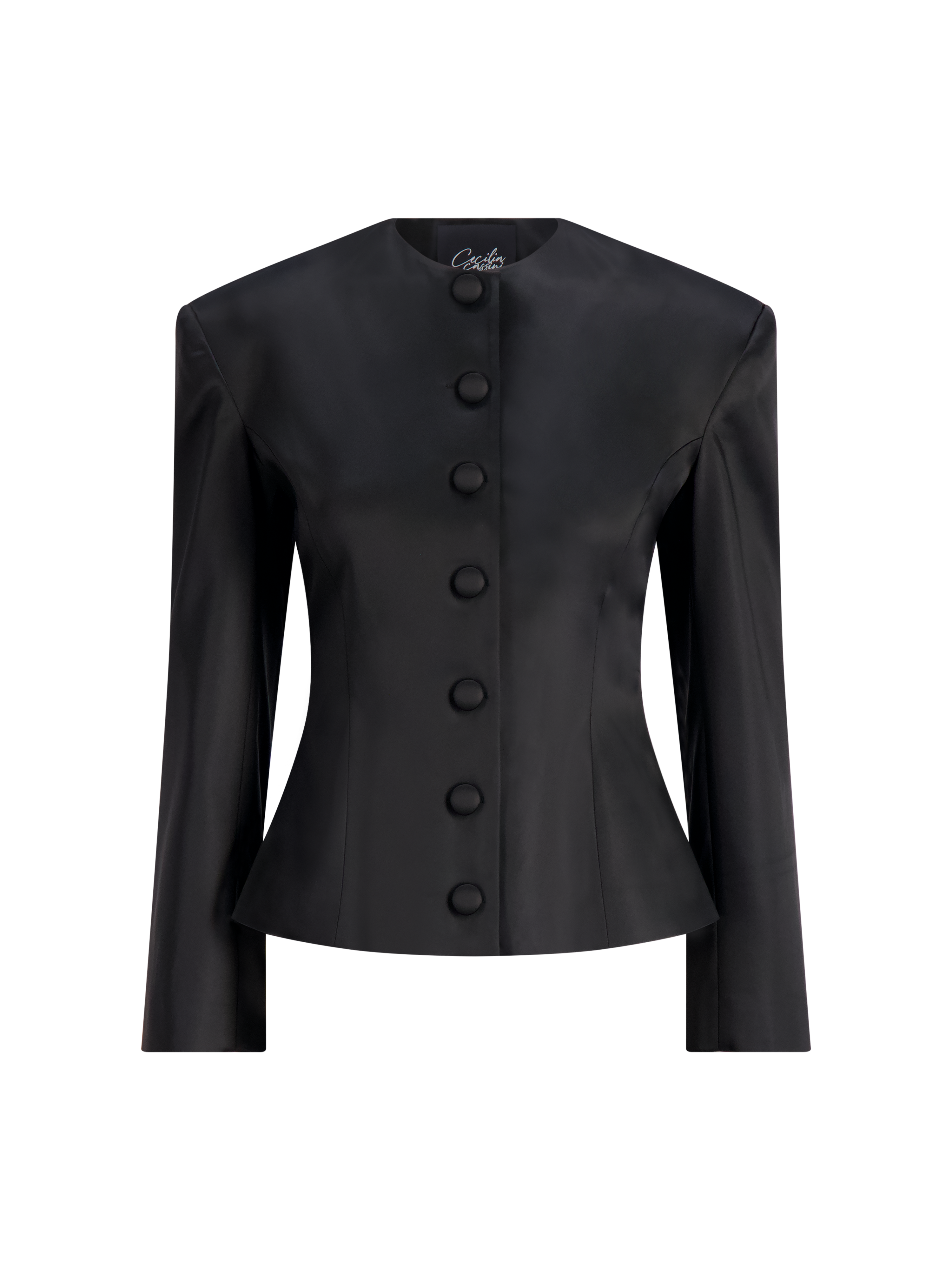 The Vendome Blazer Satin | Black