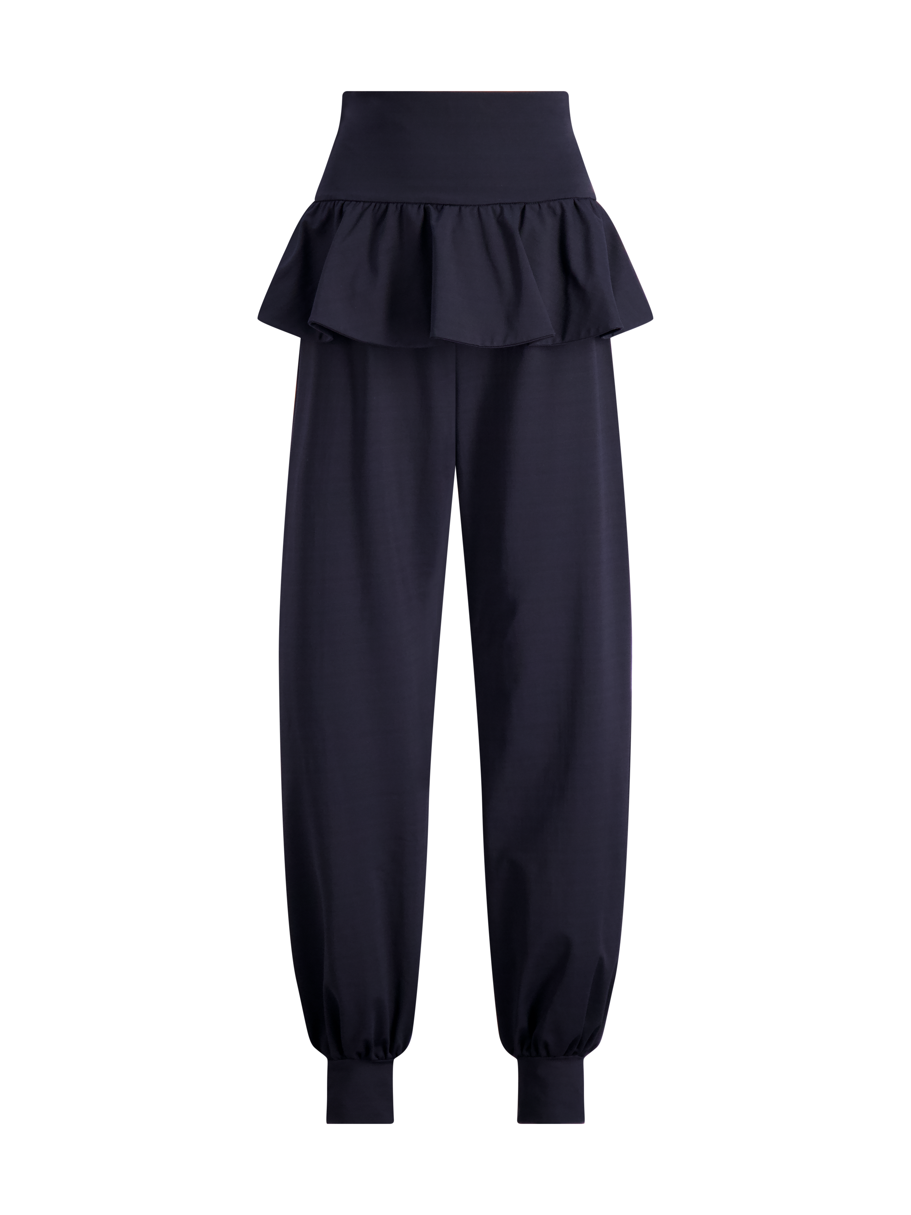 Cecilia Peplum Sweatpants | Black