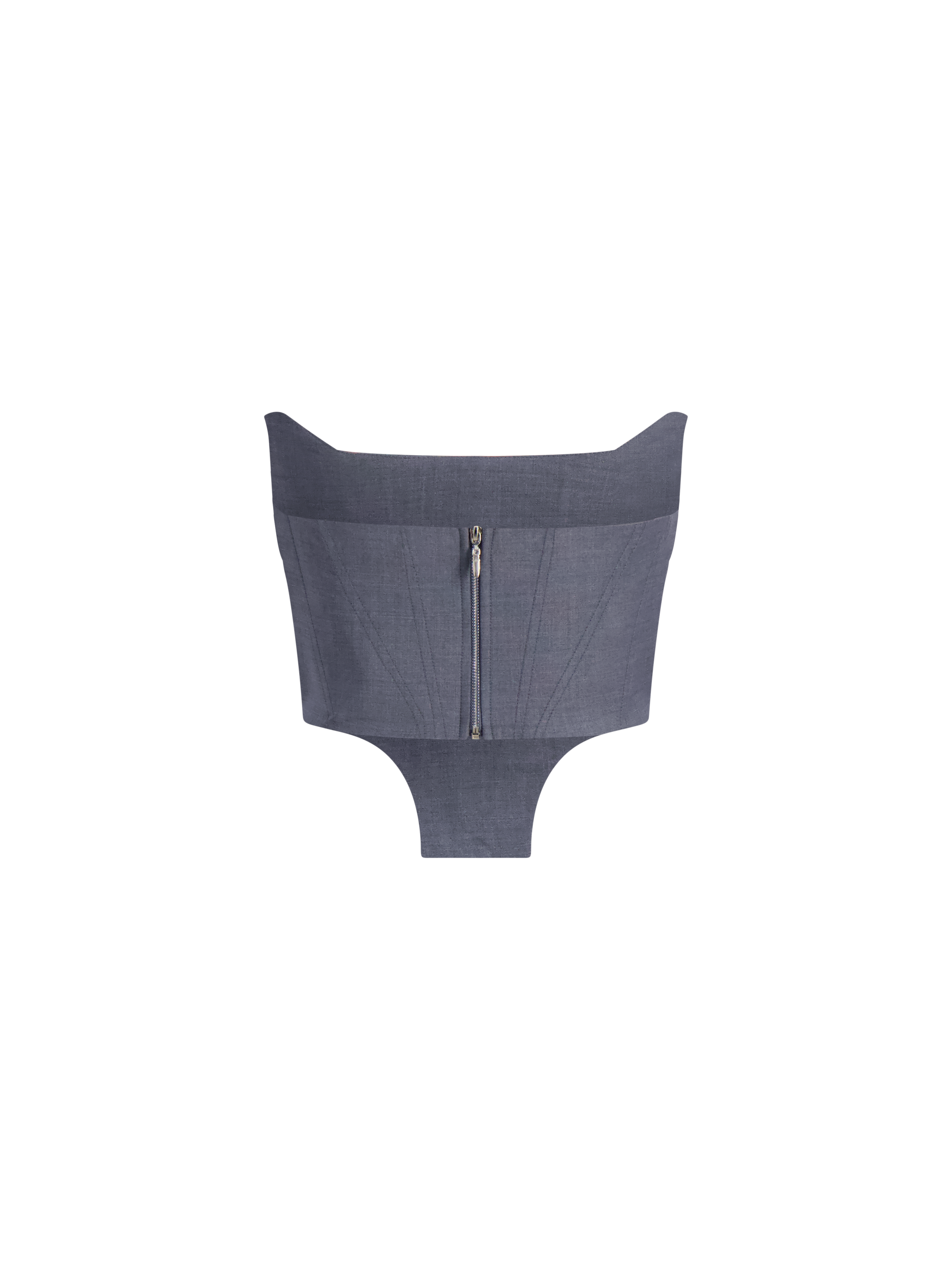 Cecilia Draped Corset  | Grey