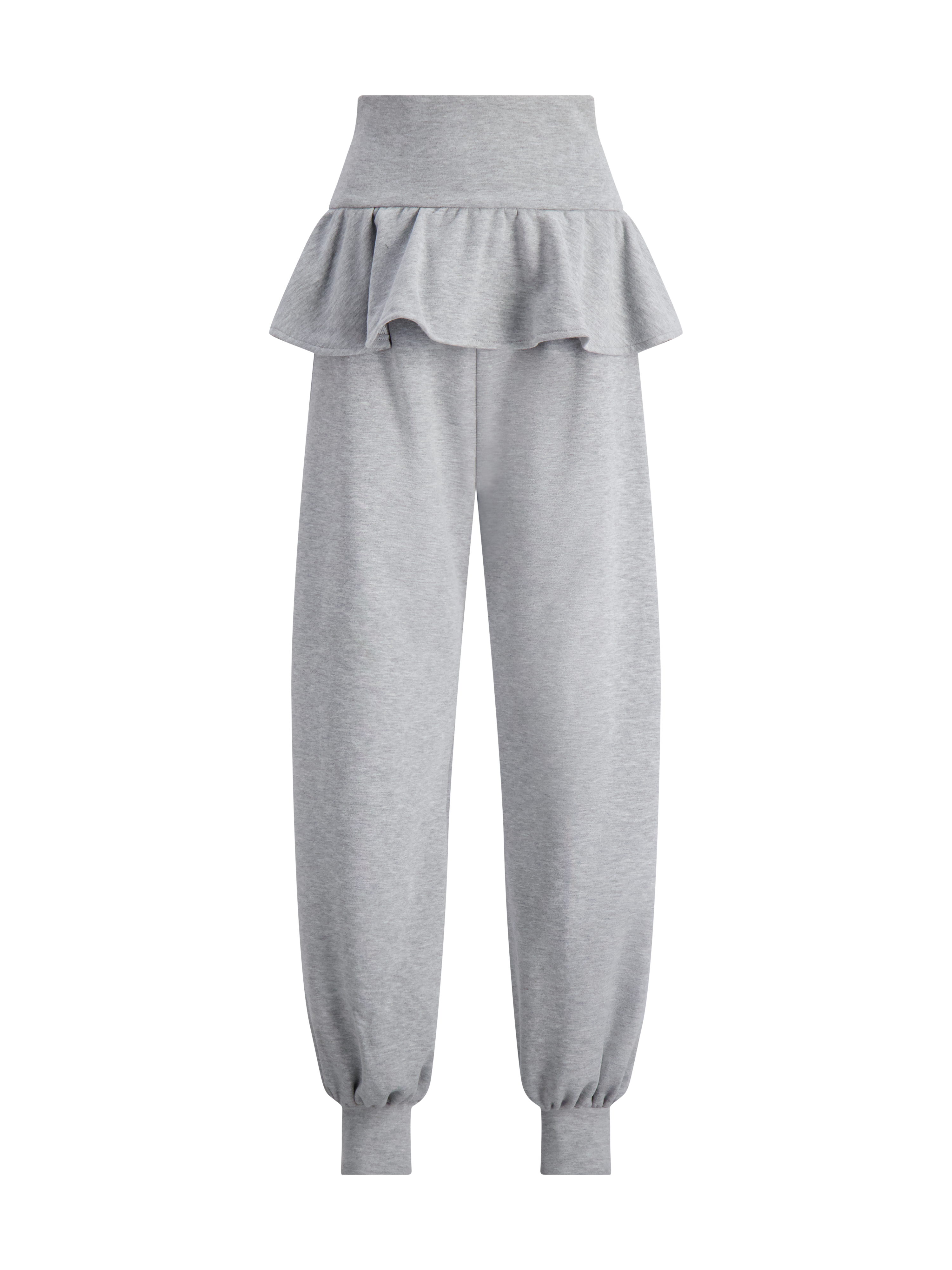 Cecilia Peplum Sweatpants | Grey