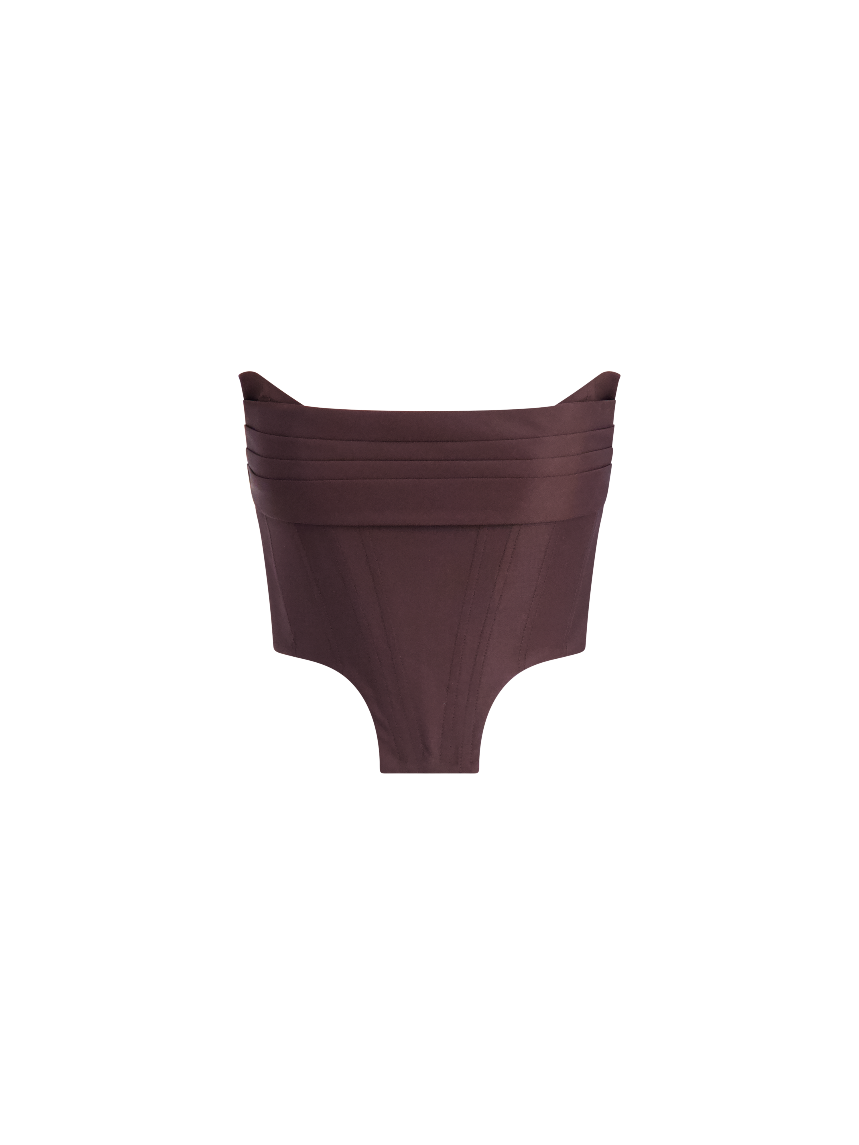 Cecilia Draped Corset | Chocolate Brown