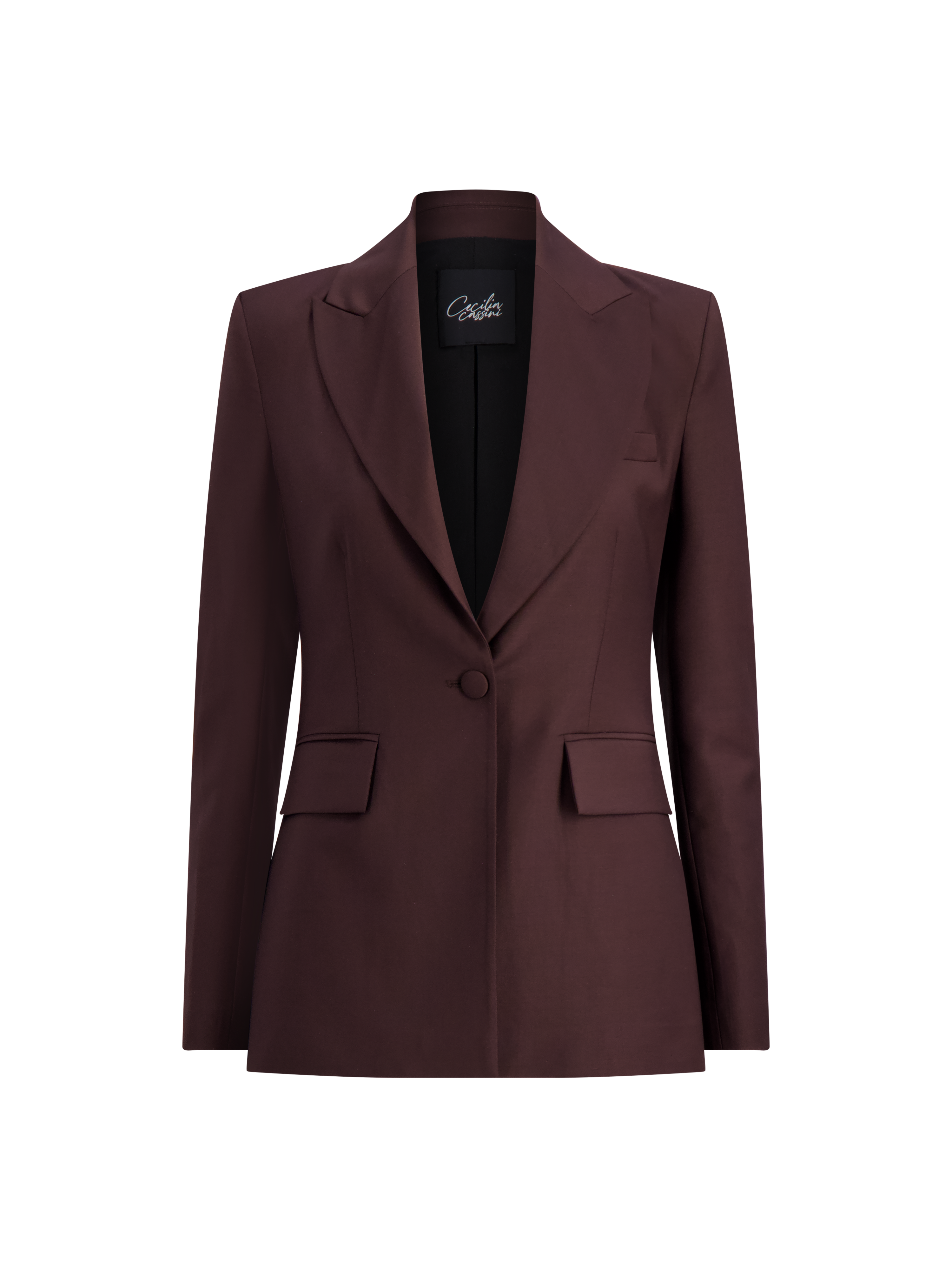 Cecilia Fitted Blazer | Chocolate Brown