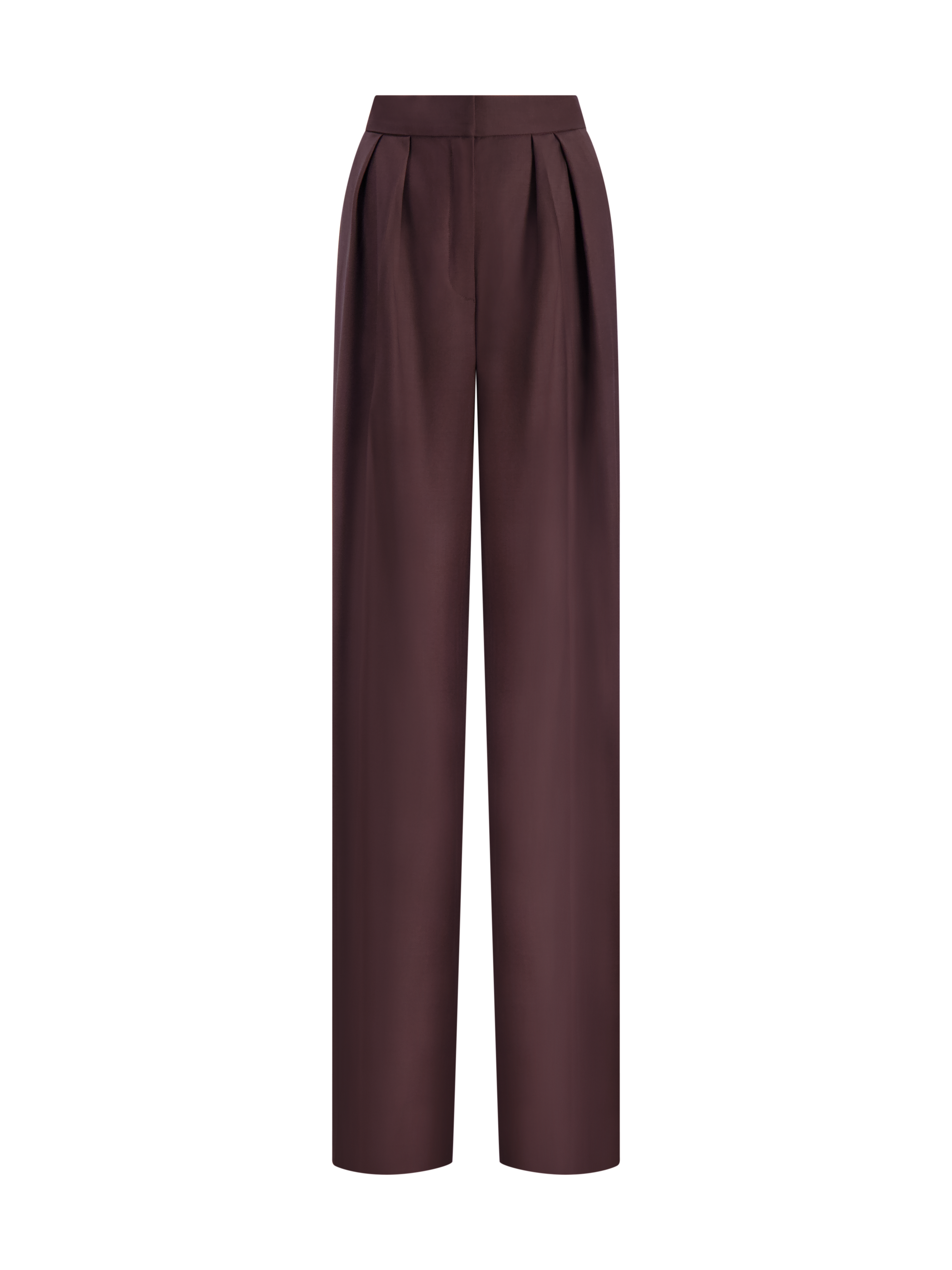 Cecilia Pleated Trouser | Chocolate Brown