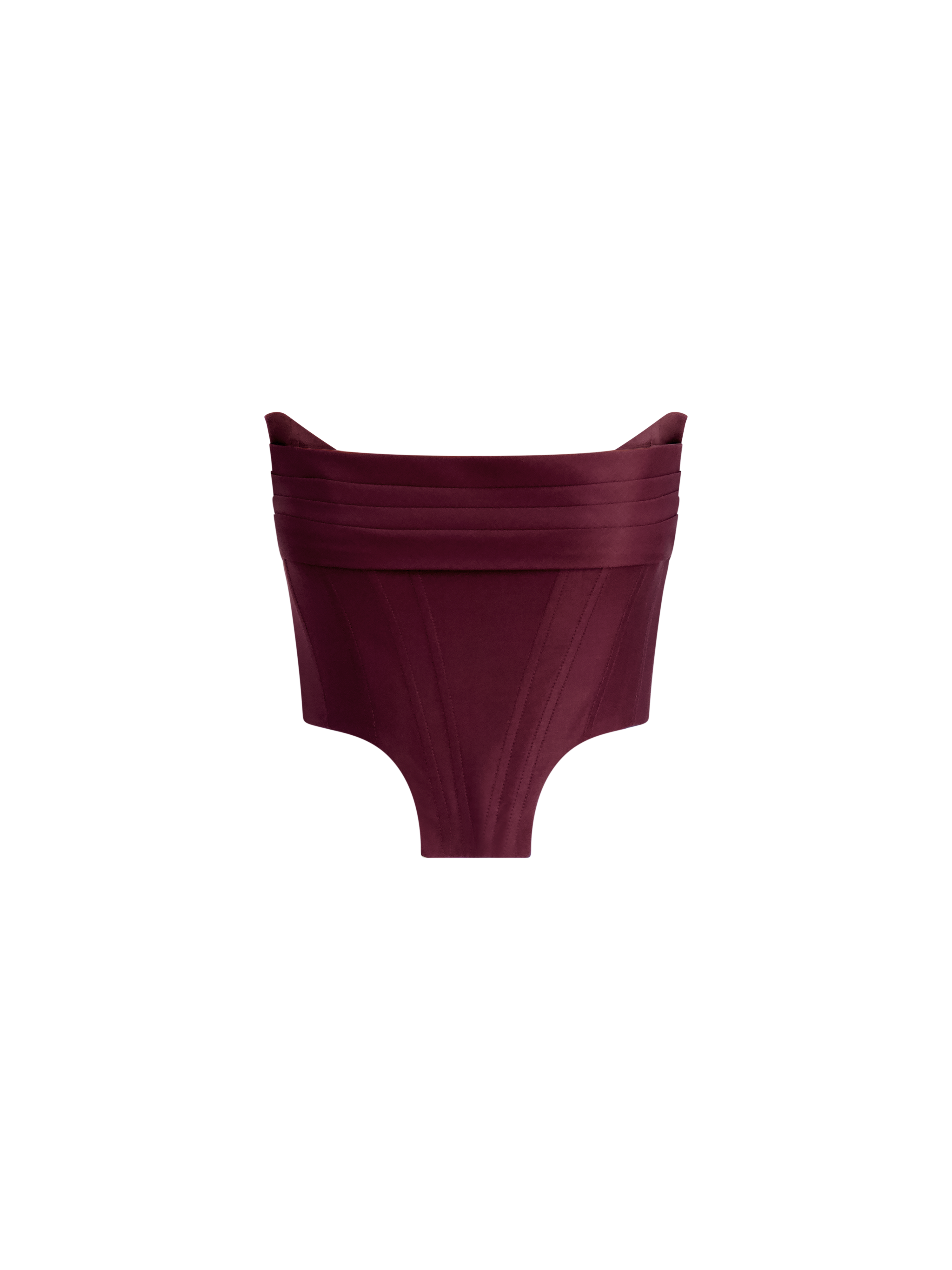 Cecilia Draped Corset  | Burgundy