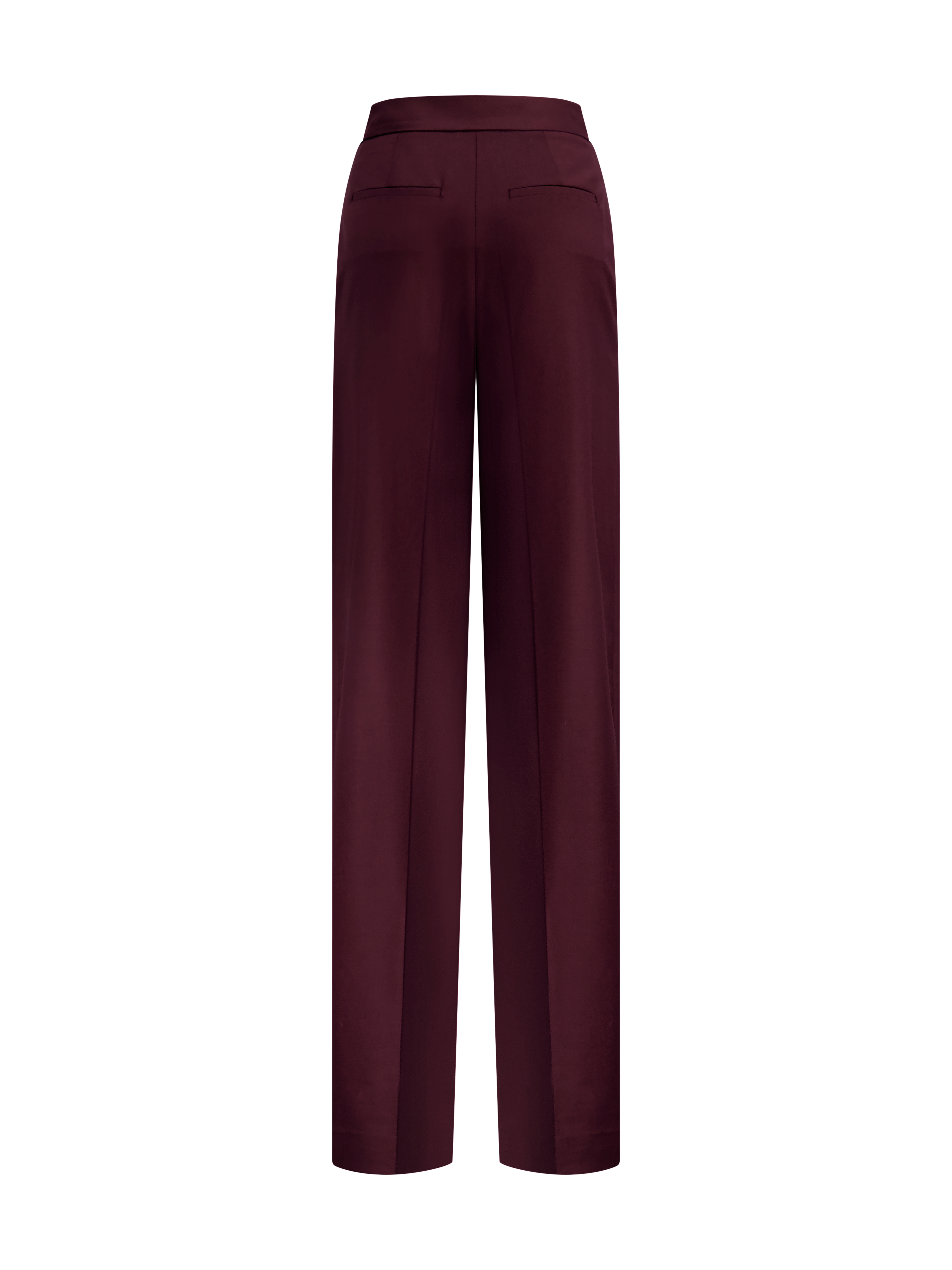 Cecilia Pleated Trouser | Burgundy