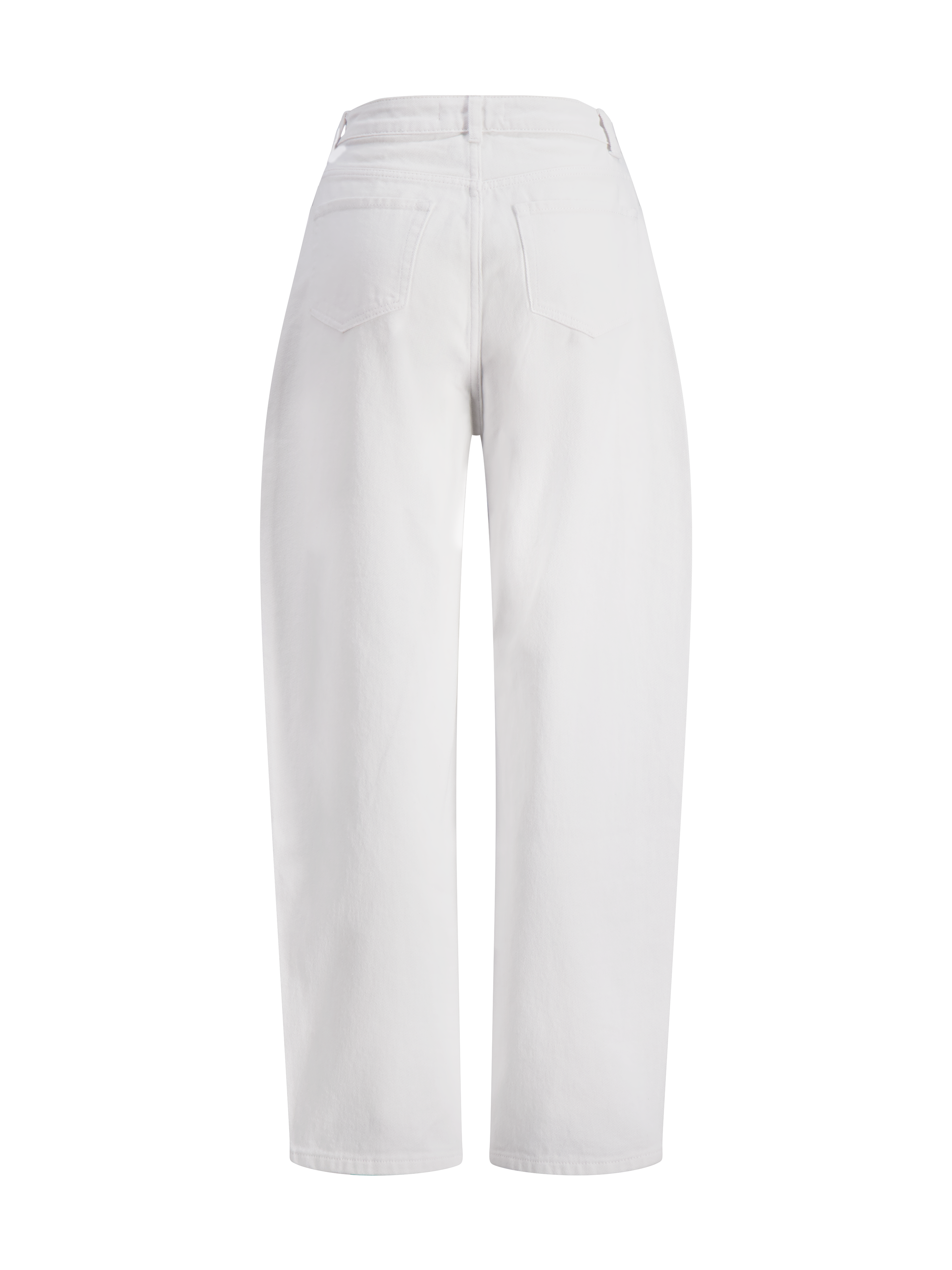 The Cecilia Barrel Jeans | White