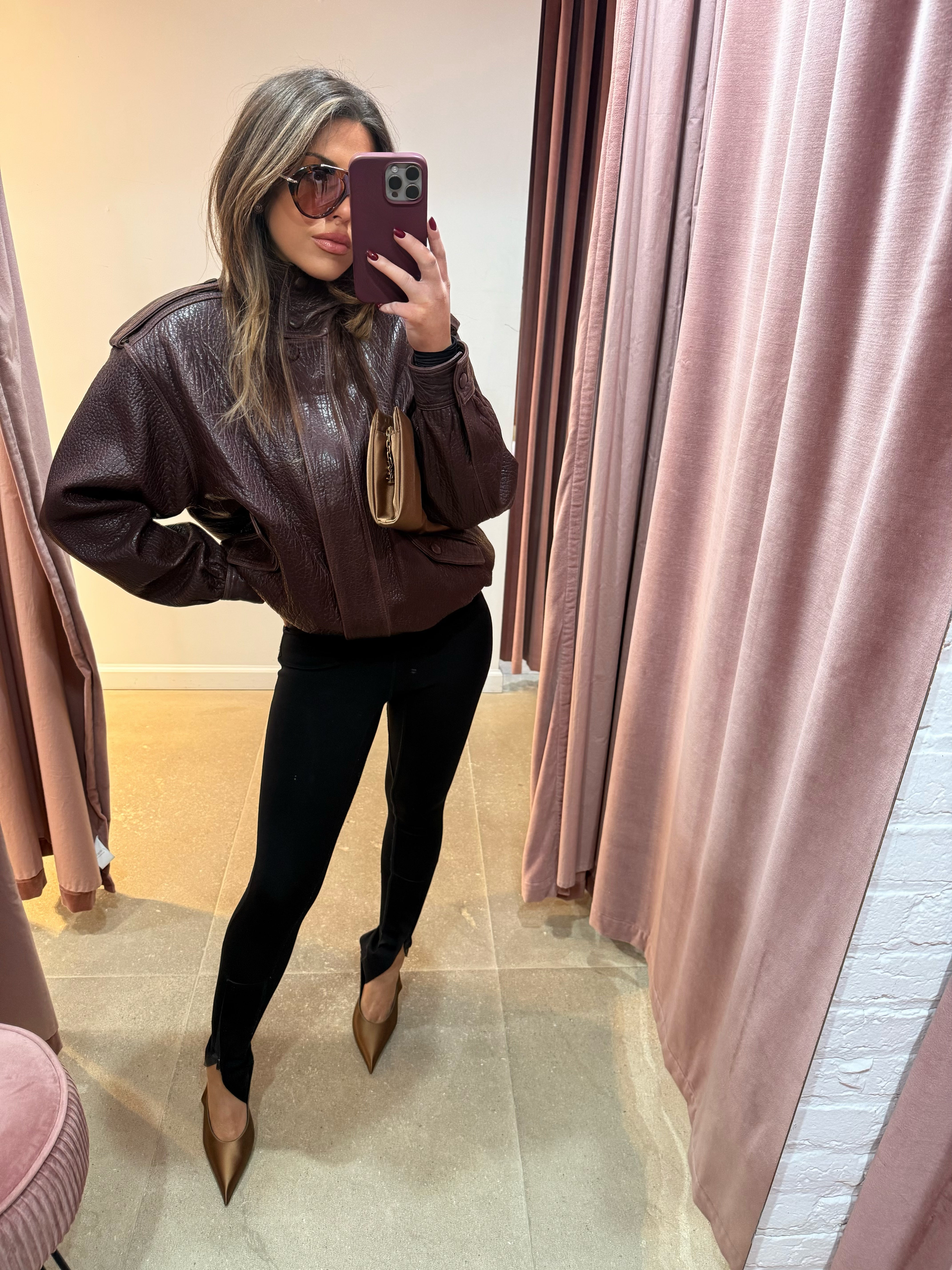 Concord Leather Bomber | Burgundy