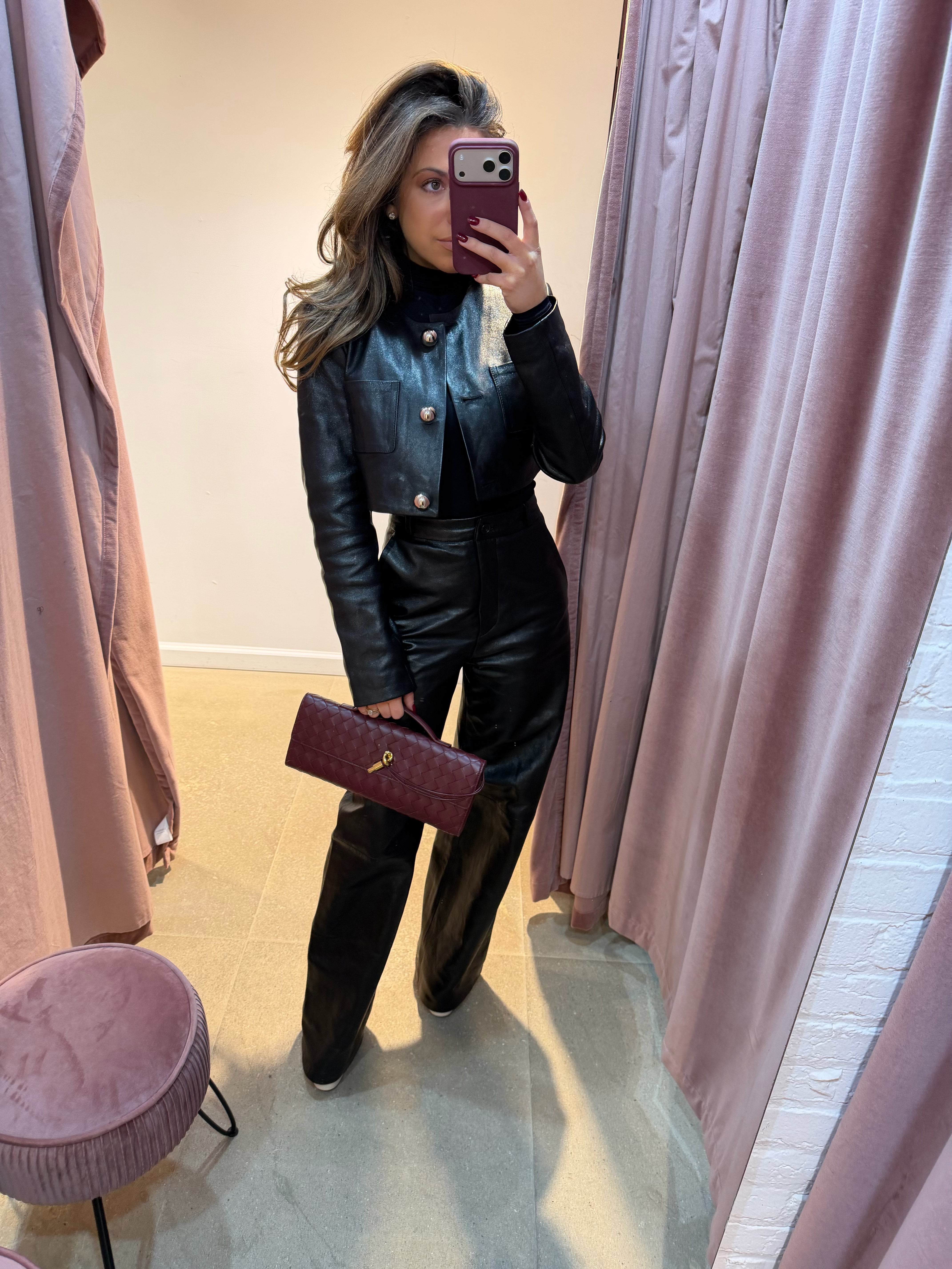 The Loulou Cropped Jacket | Black