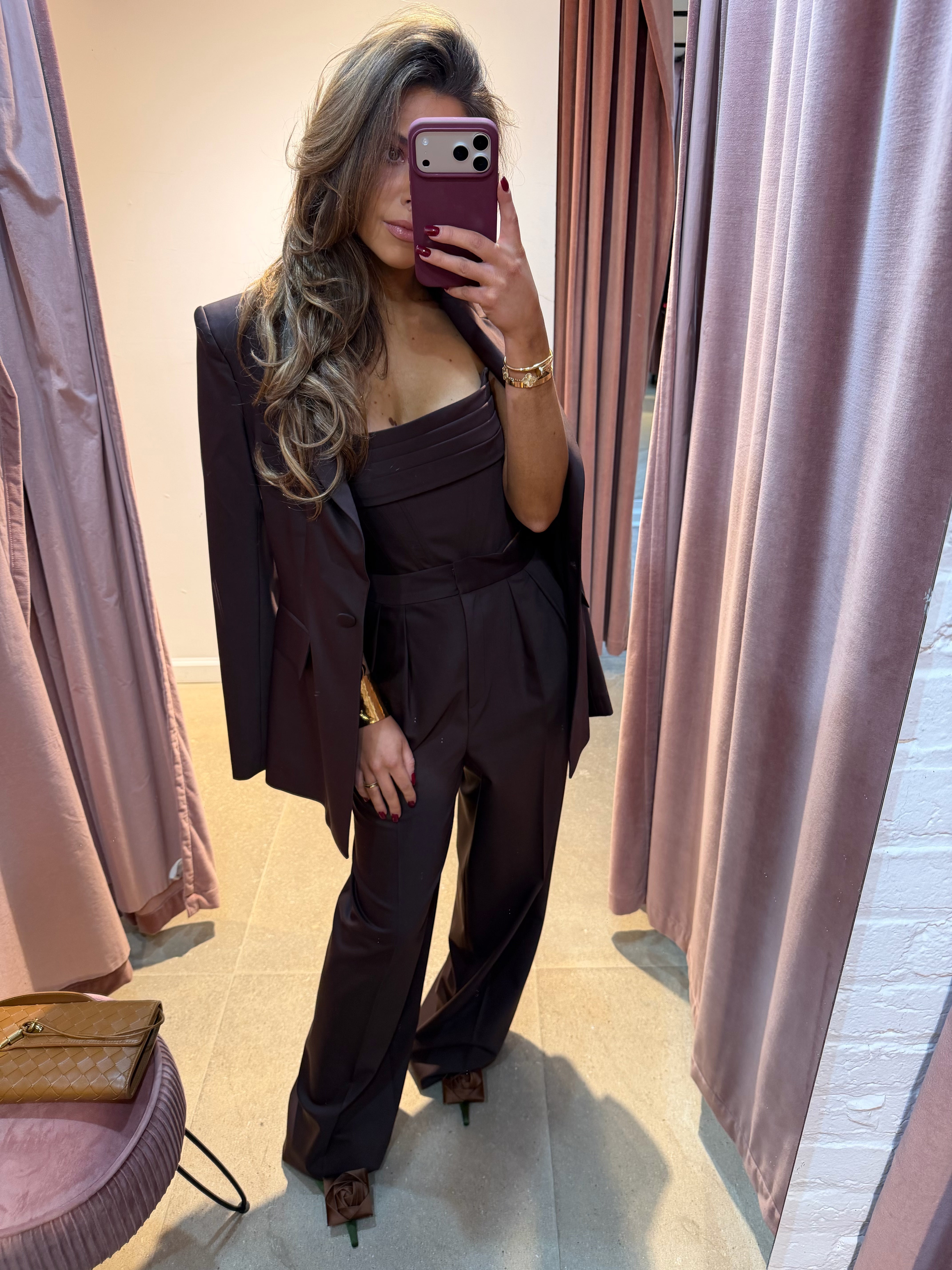 Cecilia Fitted Blazer | Chocolate Brown