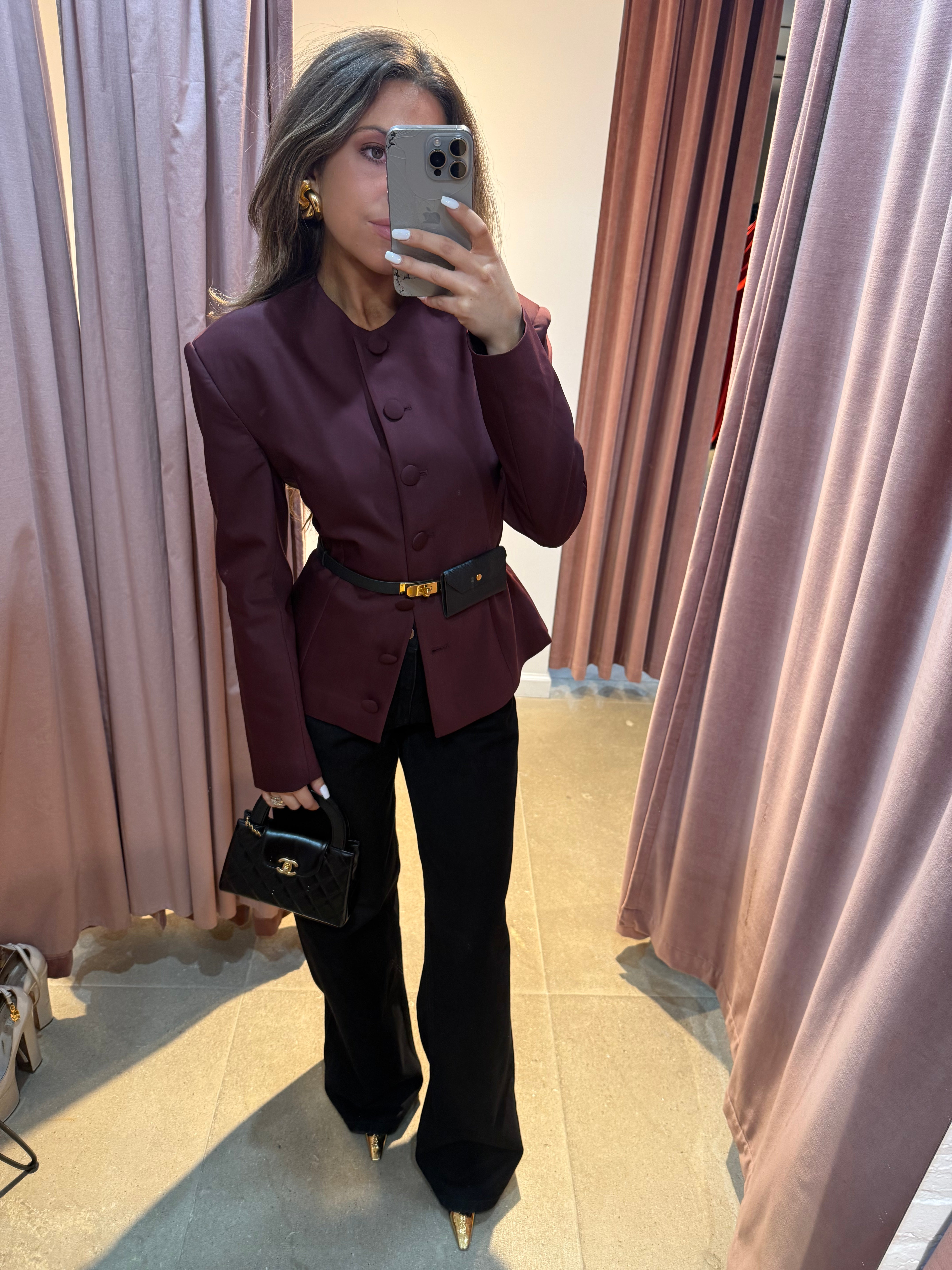 The Vendome Blazer | Burgundy